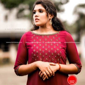 Stitched Hand Worked A line Kurti