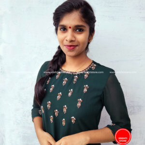 Stitched Hand Worked A line Kurti