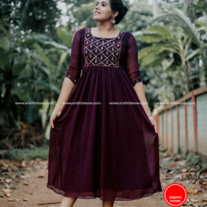 Stitched Hand Worked A line Kurti