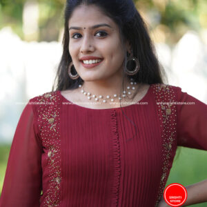 Stitched Hand Worked A line Kurti