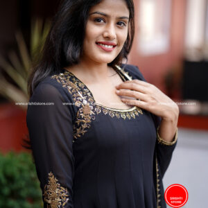 Stitched Hand Worked Panelled Anarkali with Hand worked Duppatta