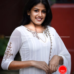 Stitched Hand Worked Panelled Anarkali with Hand worked Duppatta